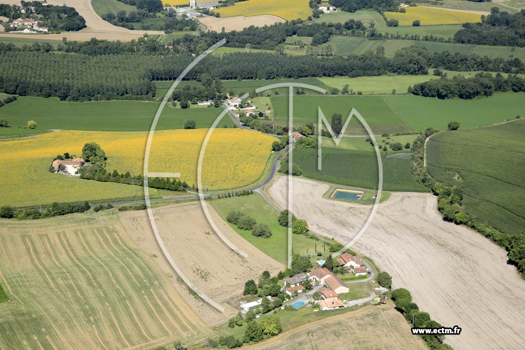Photo arienne de Nanteuil-Auriac-de-Bourzac