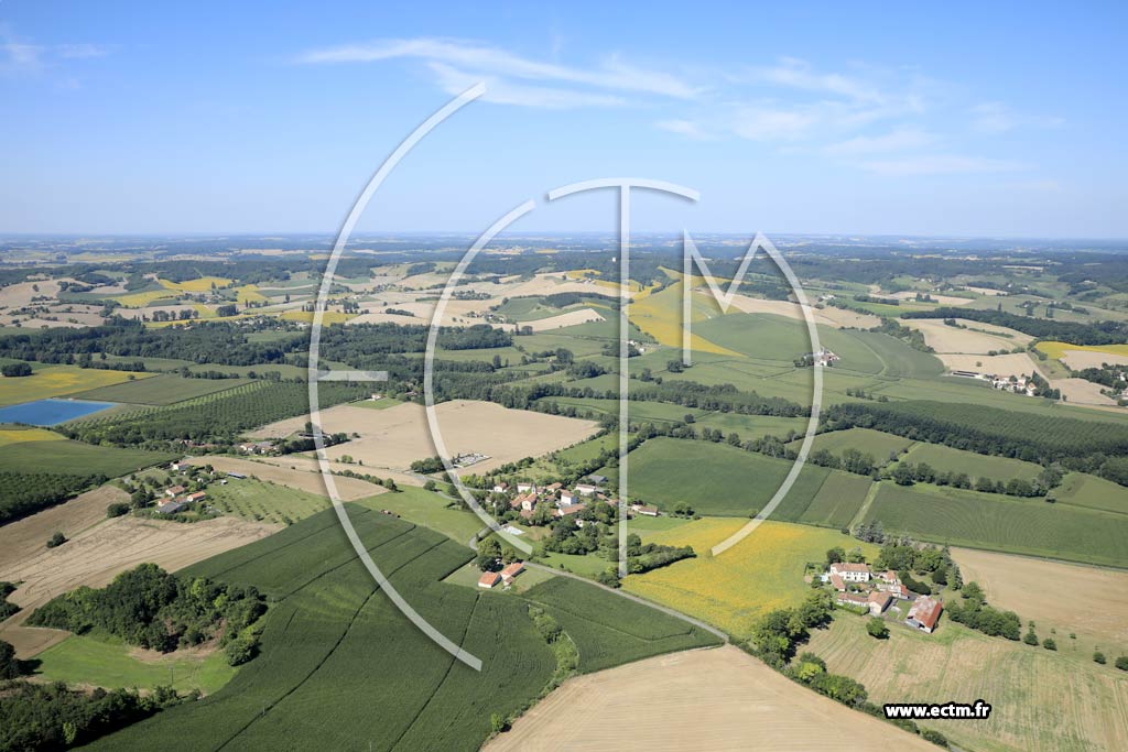Photo arienne de Nanteuil-Auriac-de-Bourzac