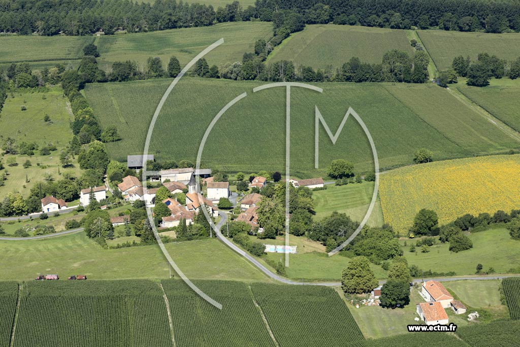 Photo arienne de Nanteuil-Auriac-de-Bourzac