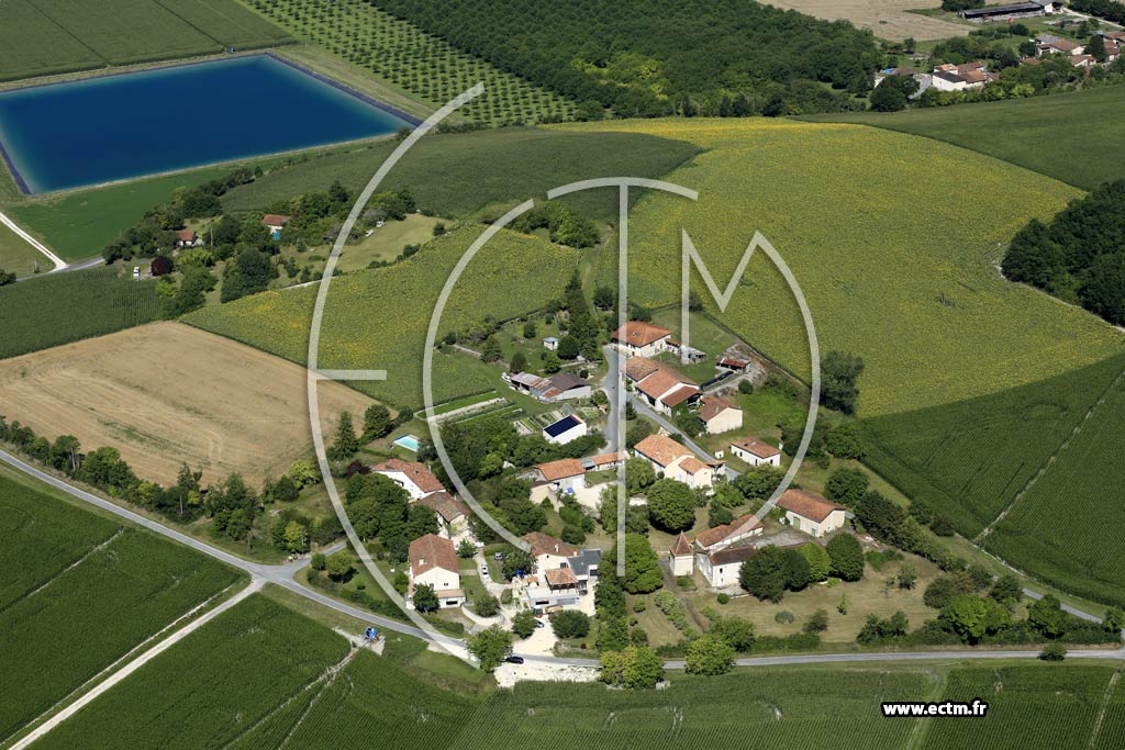 Photo arienne de Nanteuil-Auriac-de-Bourzac