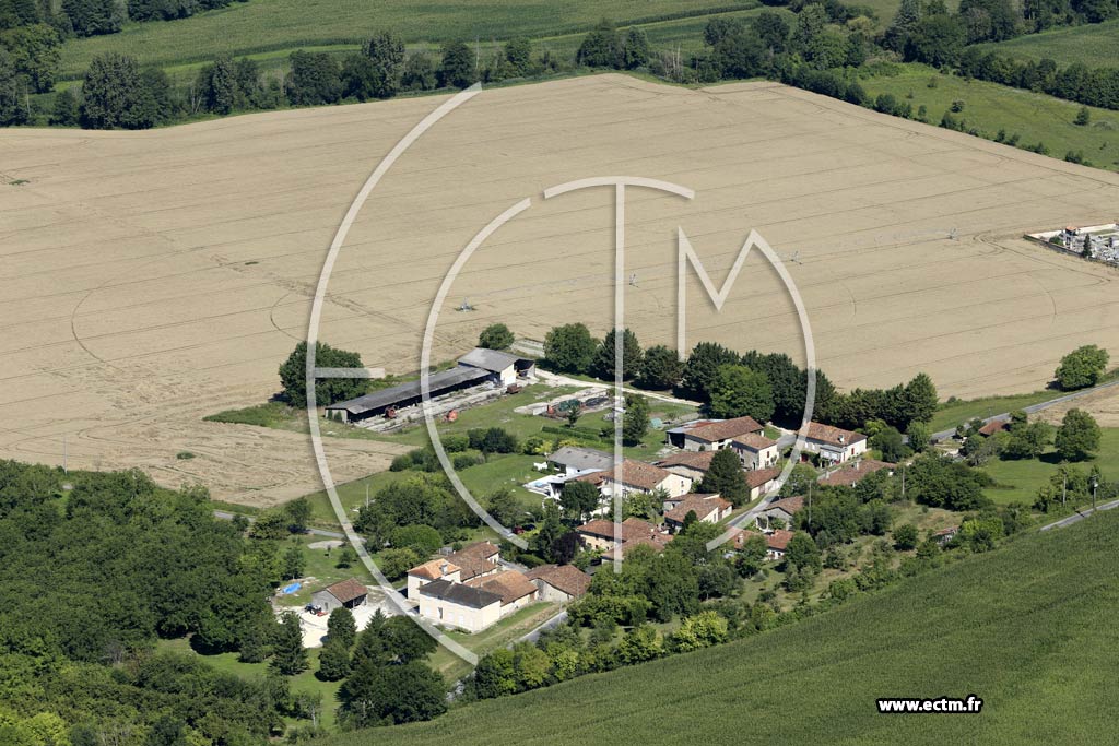 Photo arienne de Nanteuil-Auriac-de-Bourzac