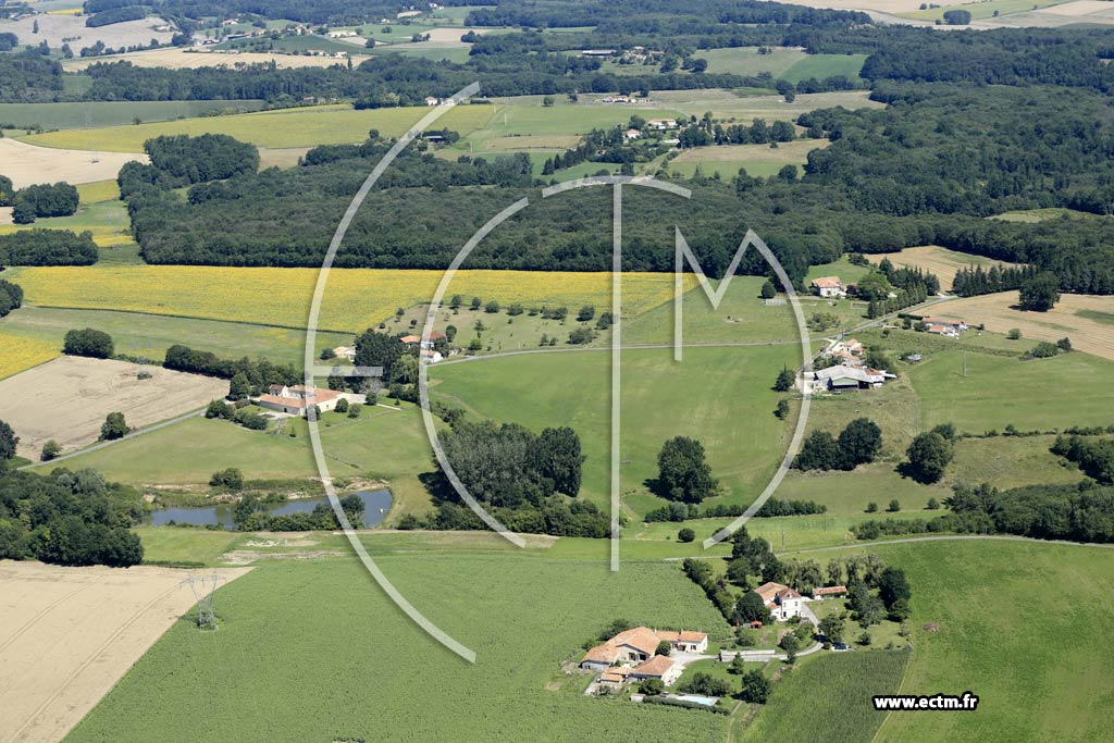 Photo arienne de Ronsenac (Chez Fer - Chez Bordes - la Faurie)