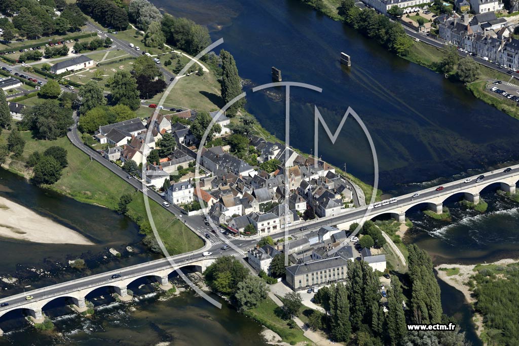 Photo arienne de Amboise (l'Entrepont)