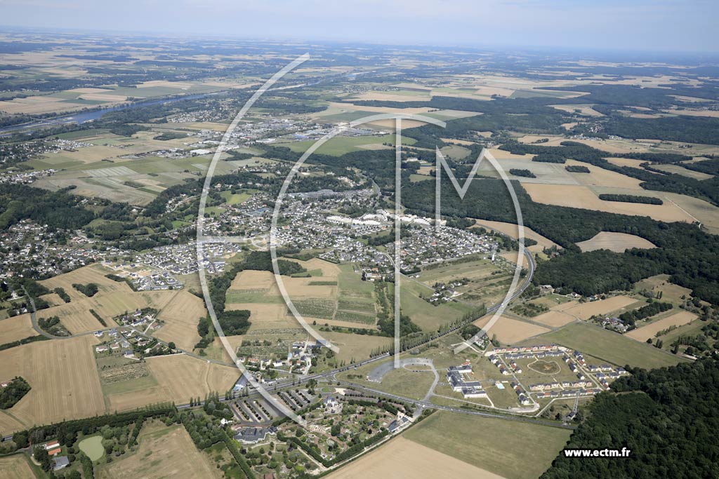 Photo arienne de Amboise (la Verrerie)