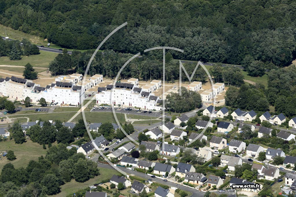 Photo arienne de Amboise (la Verrerie)
