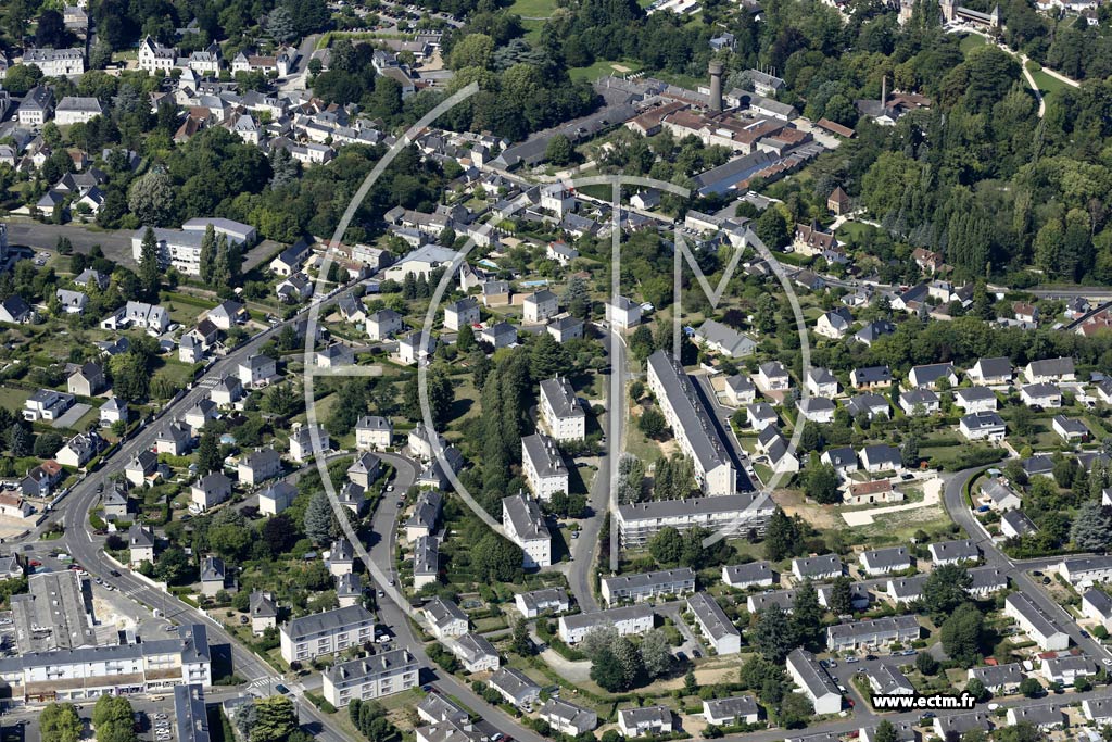 Photo arienne de Amboise (Sud)