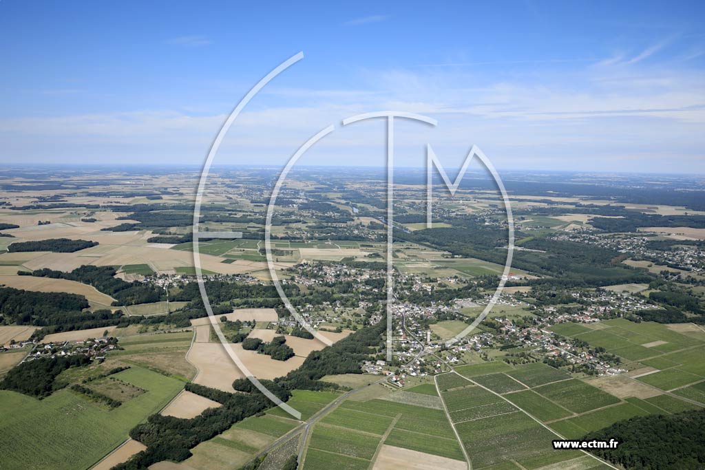 Photo arienne de Francueil