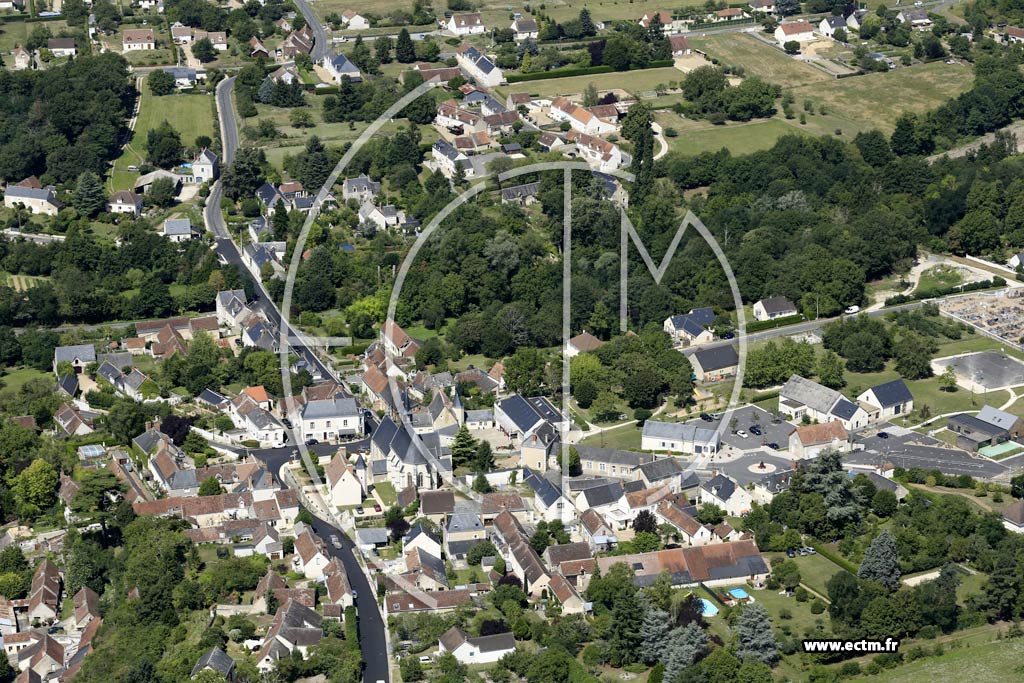 Photo arienne de Francueil