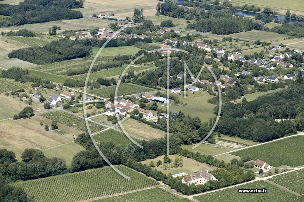 Photo arienne de Francueil (le Haut Coulommiers)