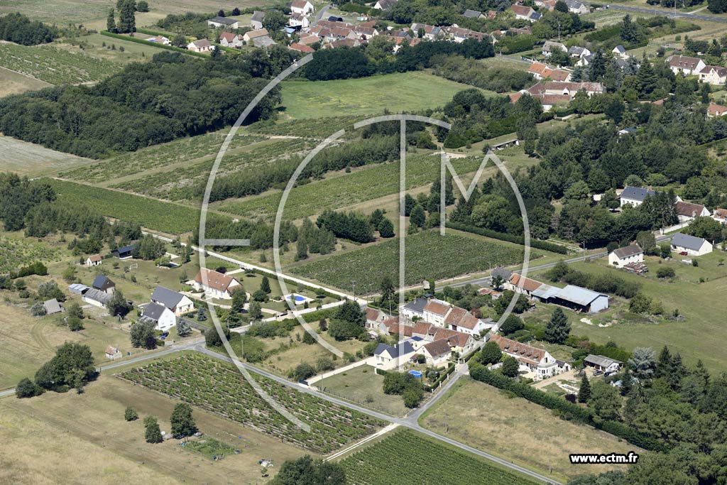 Photo arienne de Francueil (le Haut Coulommiers)
