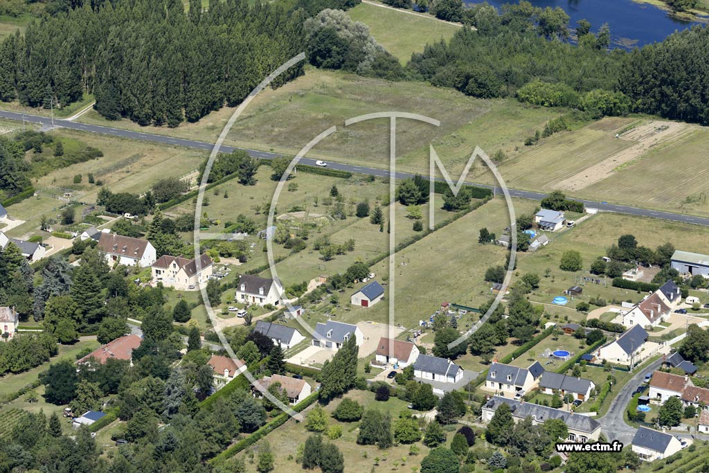 Photo arienne de Francueil (le Haut Coulommiers)