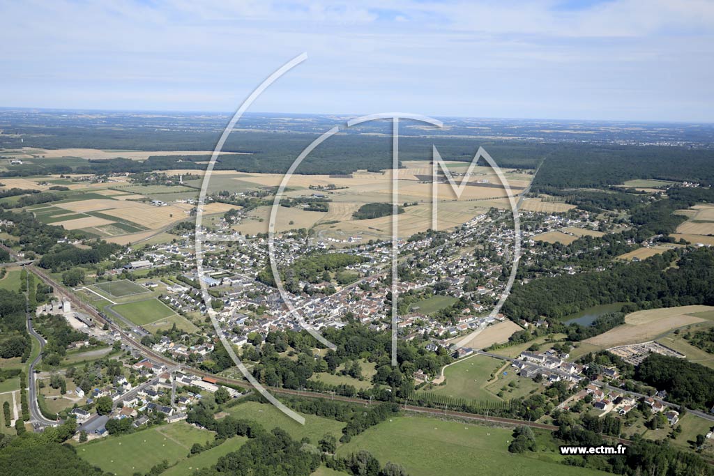 Photo arienne de La Croix-en-Touraine