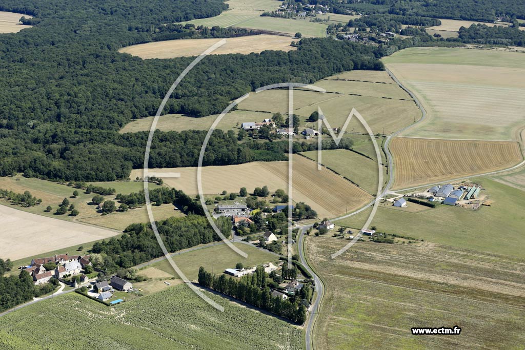 Photo arienne de La Croix-en-Touraine (la Chauvinire)