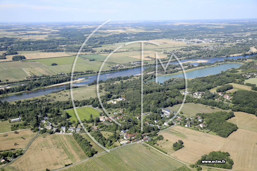 Photo arienne de Lussault-sur-Loire