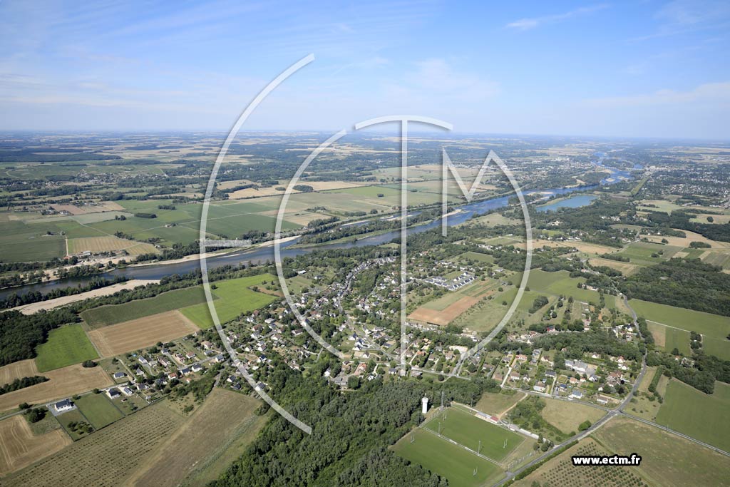 Photo arienne de Lussault-sur-Loire