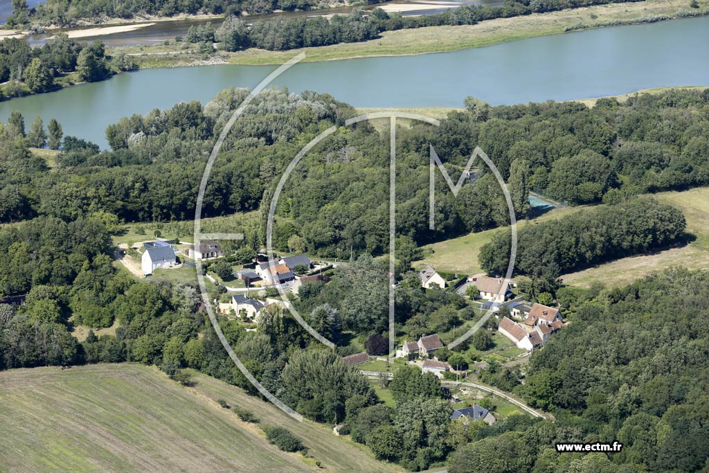 Photo arienne de Lussault-sur-Loire