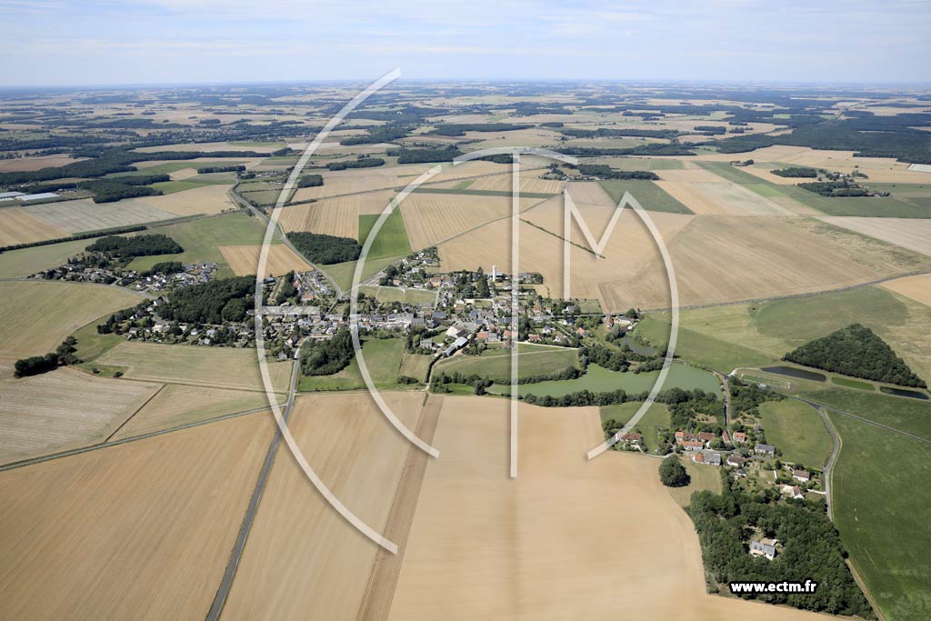Photo arienne de Montreuil-en-Touraine