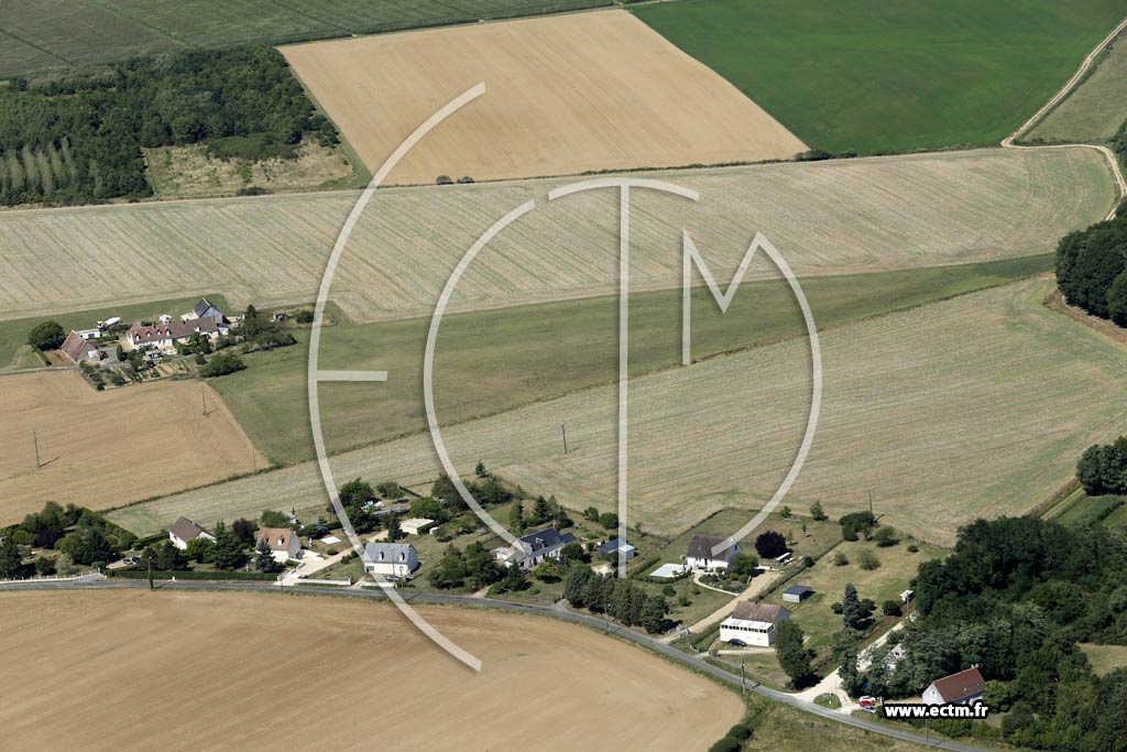 Photo arienne de Montreuil-en-Touraine (le Vieux Jou)
