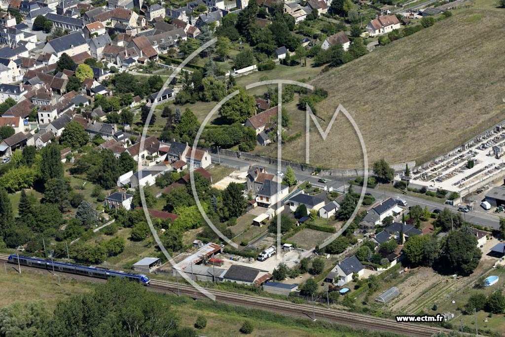 Photo arienne de Saint-Martin-le-Beau (Centre)