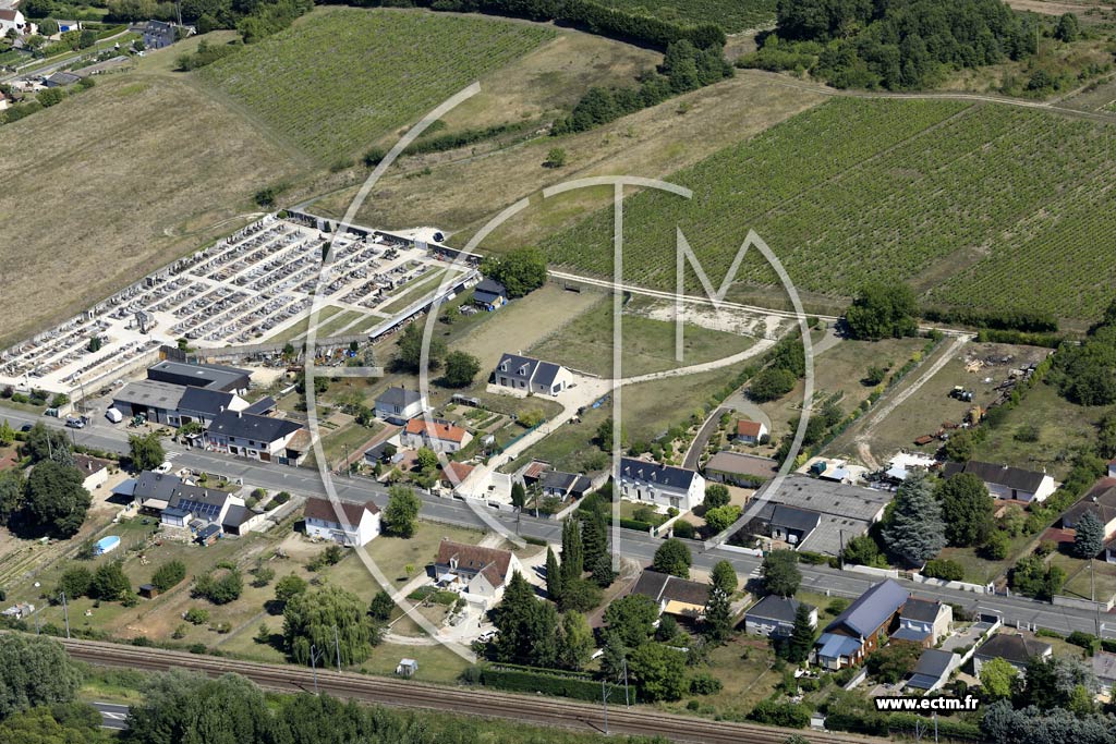 Photo arienne de Saint-Martin-le-Beau (les Liards)