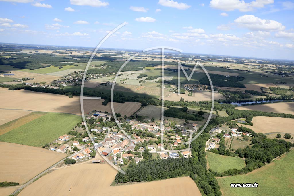 Photo arienne de Chauvigny (le Breuil)