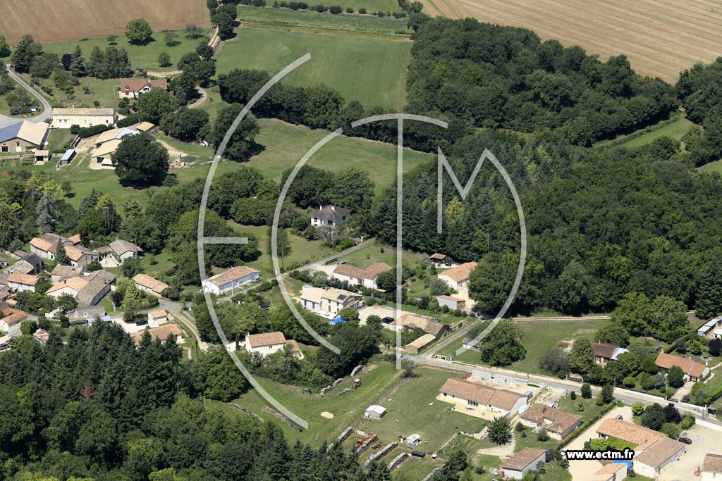 Photo arienne de Celle-Lvescault (le Coudret - la Baraudire)