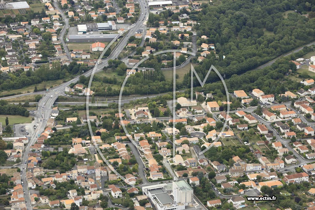 Photo arienne de Niort (Nord)