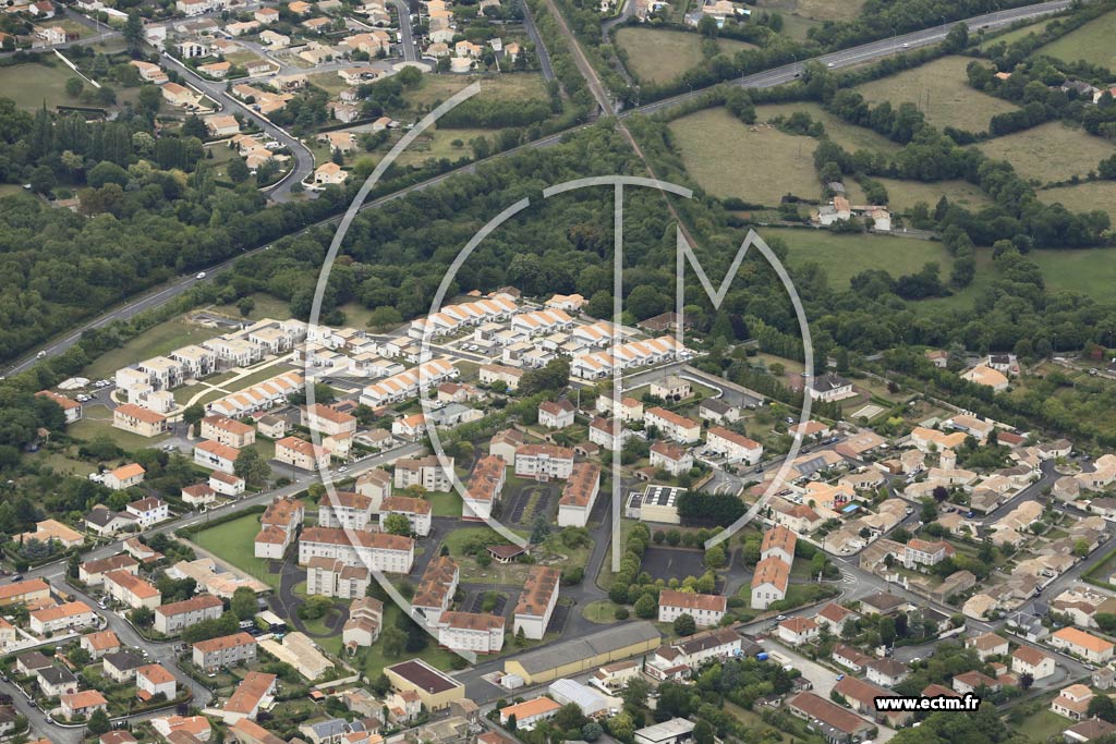 Photo arienne de Niort (Nord)