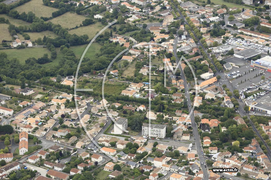 Photo arienne de Niort (Nord)