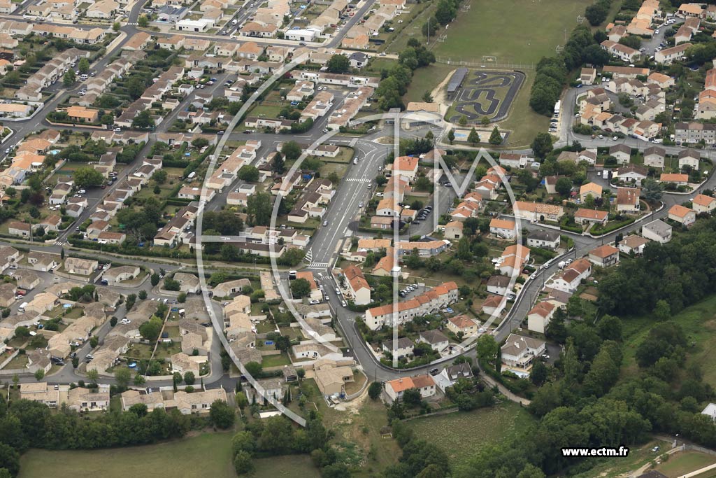 Photo arienne de Niort (Nord)