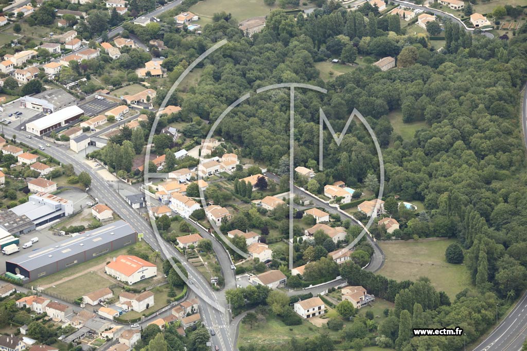 Photo arienne de Niort (Nord)