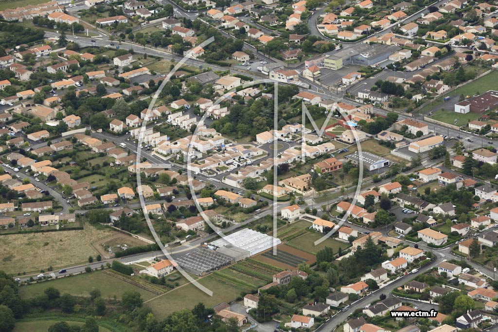 Photo arienne de Niort (Nord)