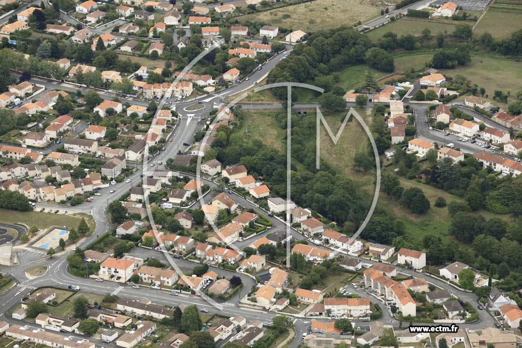 Photo arienne de Niort (Nord)