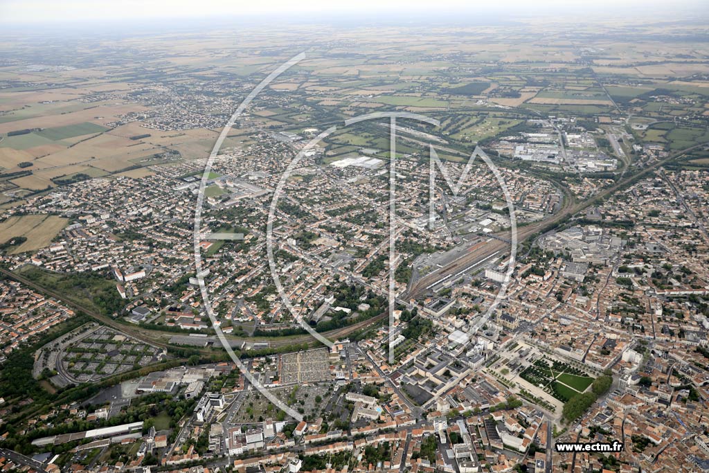 Photo arienne de Niort (Sud-Est)