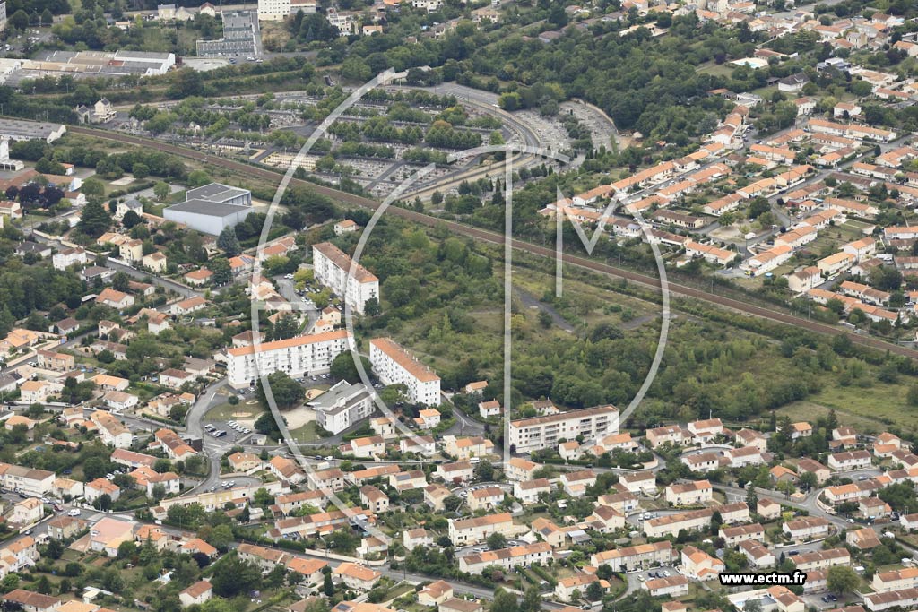 Photo arienne de Niort (Sud-Est)