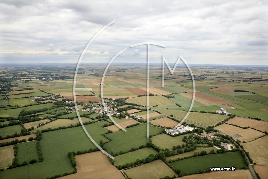 Photo arienne de Saint-Mdard