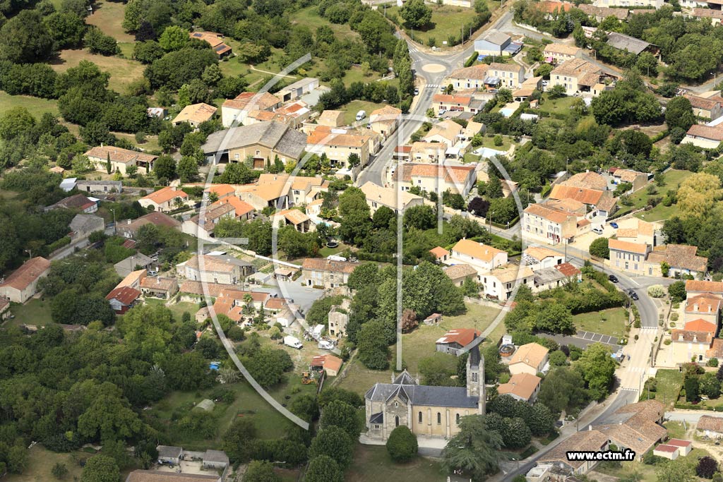Photo arienne de Sansais