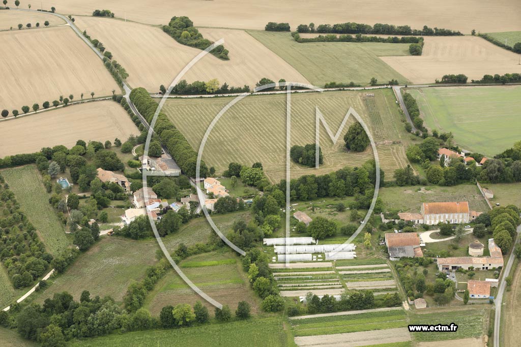 Photo arienne de Vallans (le Petit Village)