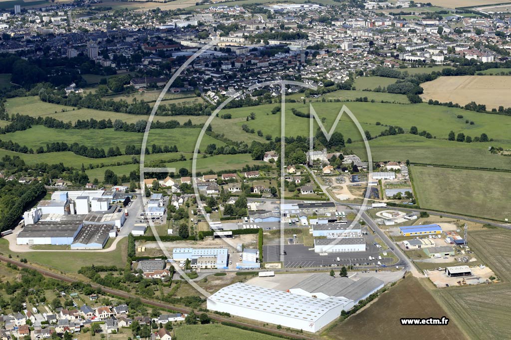Photo arienne de Argentan (Coulandon)