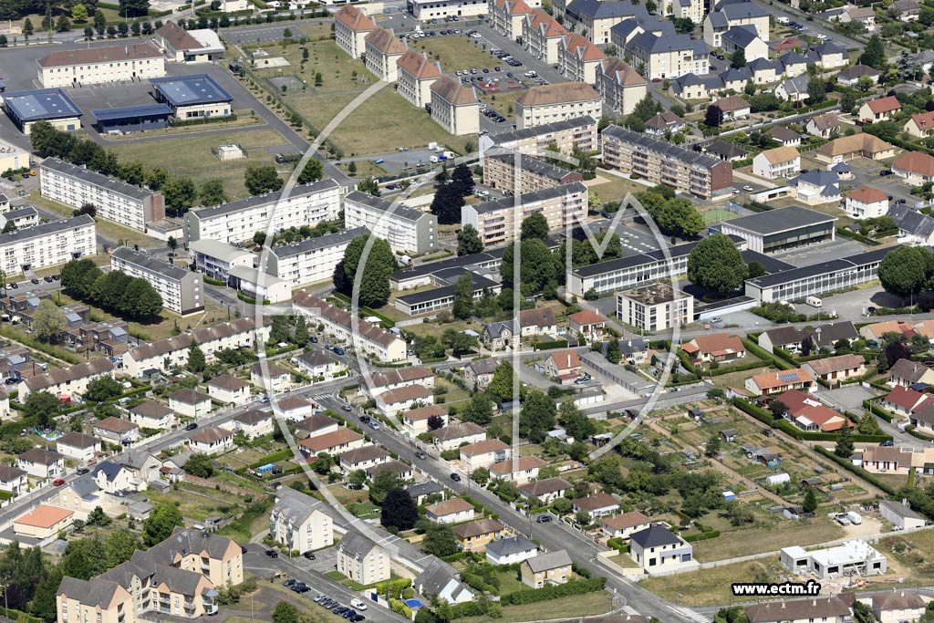 Photo arienne de Argentan (Est)