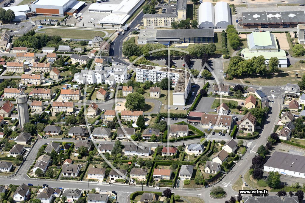 Photo arienne de Argentan (Est)