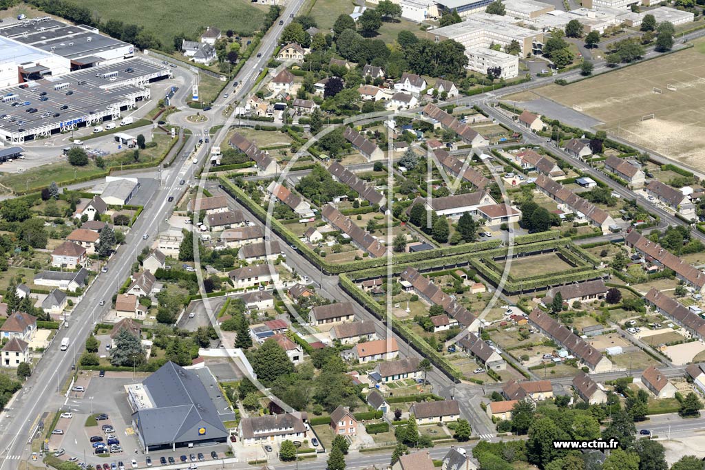 Photo arienne de Argentan (les Trois Croix)