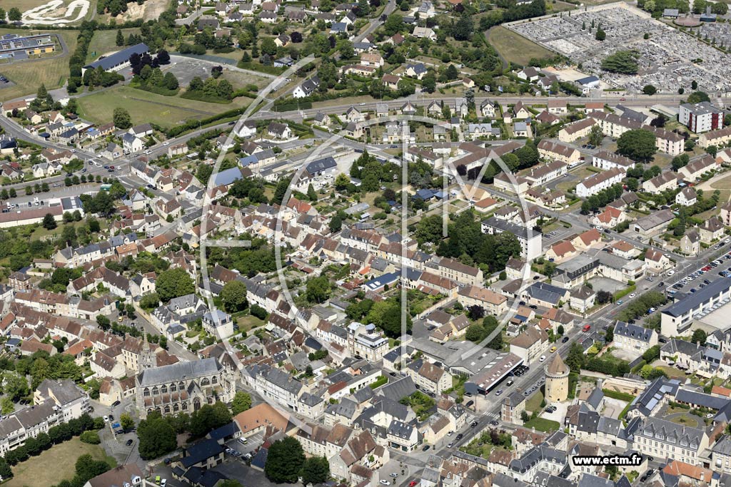 Photo arienne de Argentan (Nord)
