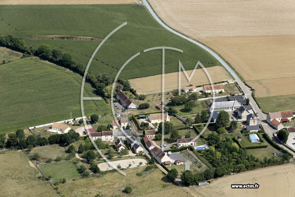 Photo arienne de Jou-du-Plain