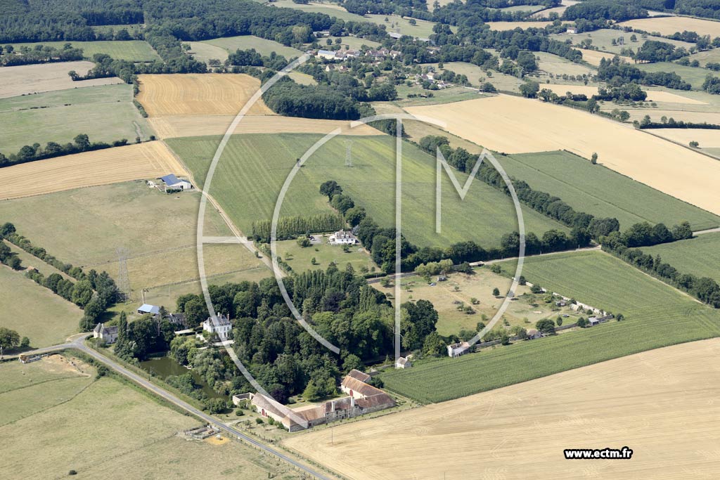 Photo arienne de Jou-du-Plain (le Chteau de la Motte - Bois Joli)