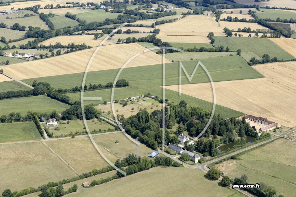 Photo arienne de Jou-du-Plain (le Chteau de la Motte - Bois Joli)