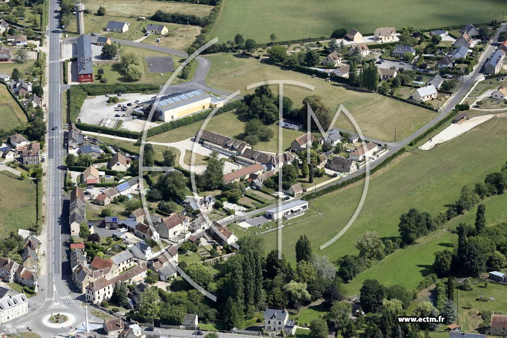 Photo arienne de Nonant-le-Pin