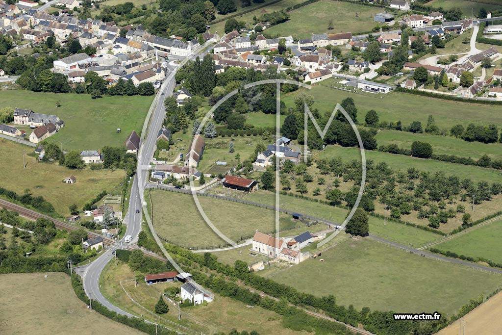 Photo arienne de Nonant-le-Pin