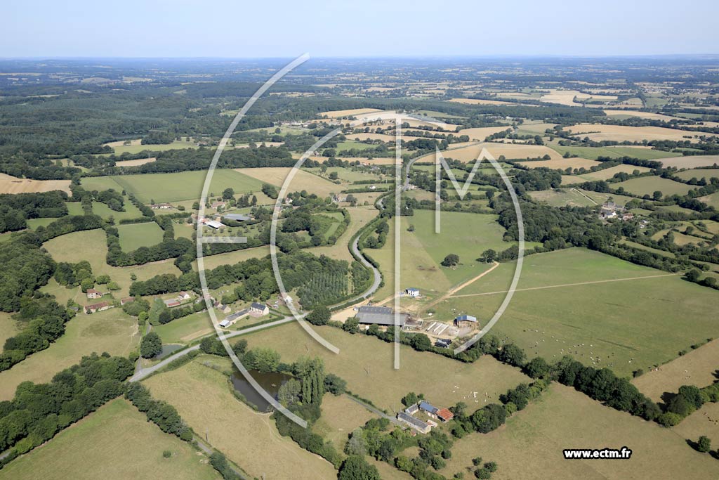 Photo arienne de Saint-Martin-l'Aiguillon (le Beauchne - la Poot)