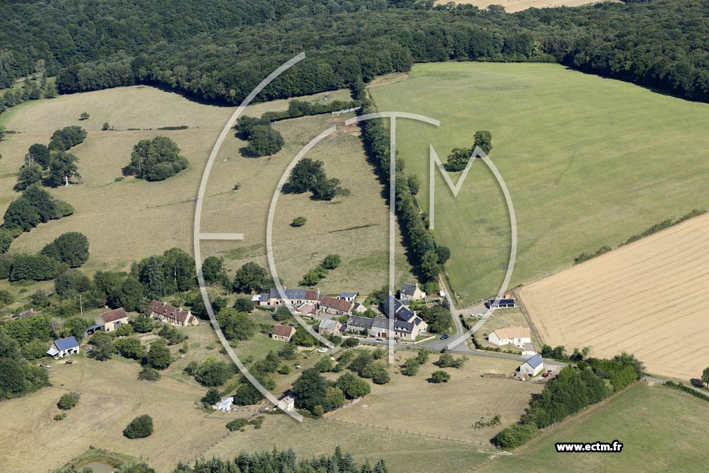 Photo arienne de Sainte-Marguerite-de-Carrouges (l'Aubesnire)